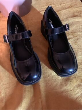 No Boundaries Black Patent Mary Jane Dress Shoes